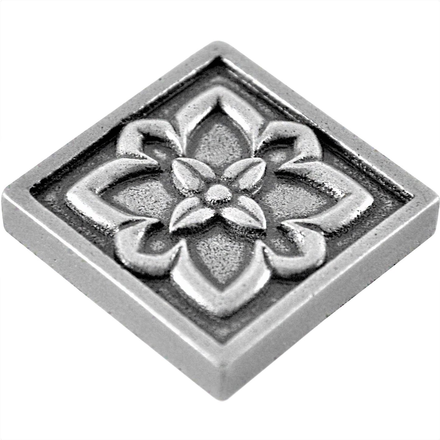 (Pack of 4)Crown Metal Nickel 9.5cm. x 9.5cm. Decorative Tile