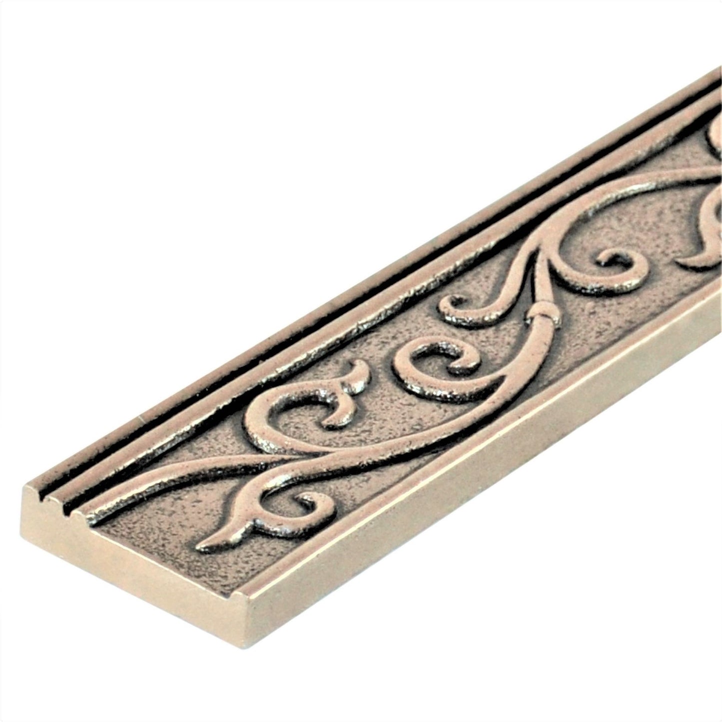 (Pack of 5) Cypress Metal Champagne Bronze 4.5cm. x 30cm. Border Wall Accent Tile Trim