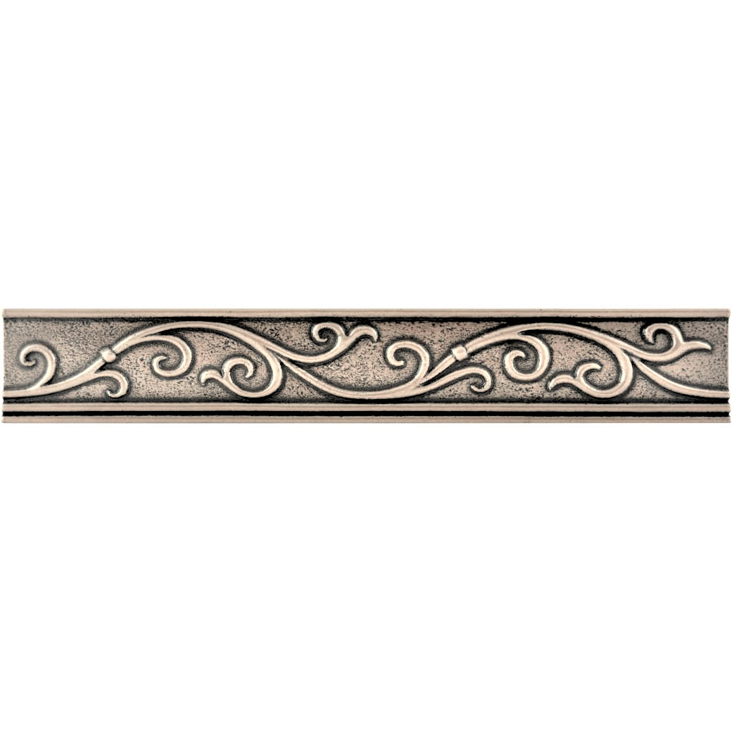(Pack of 5) Cypress Metal Champagne Bronze 4.5cm. x 30cm. Border Wall Accent Tile Trim