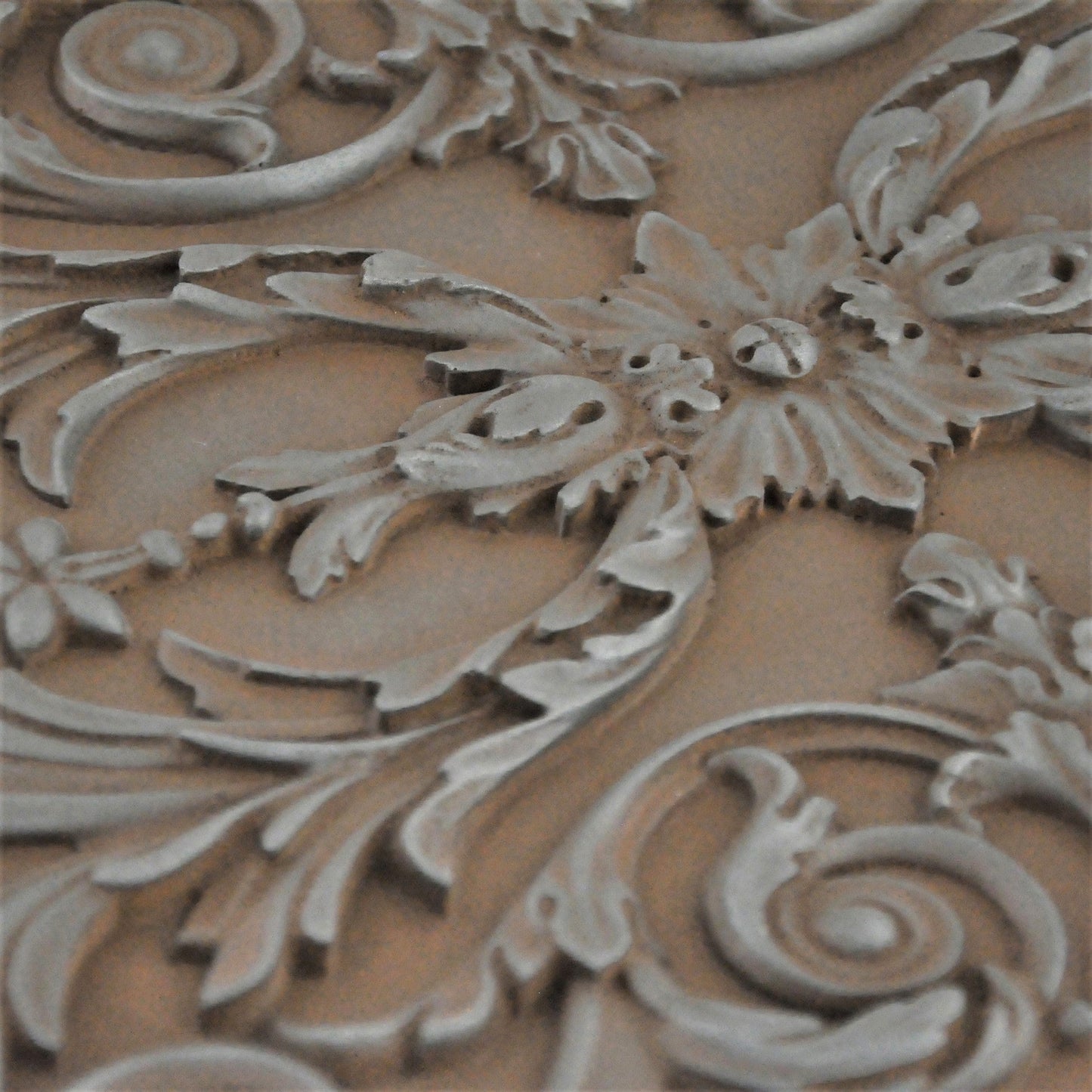 Backsplash Metal Tile Mural for Kitchen and Fireplace Iron Rust Viola 30cm. x 45 cm.