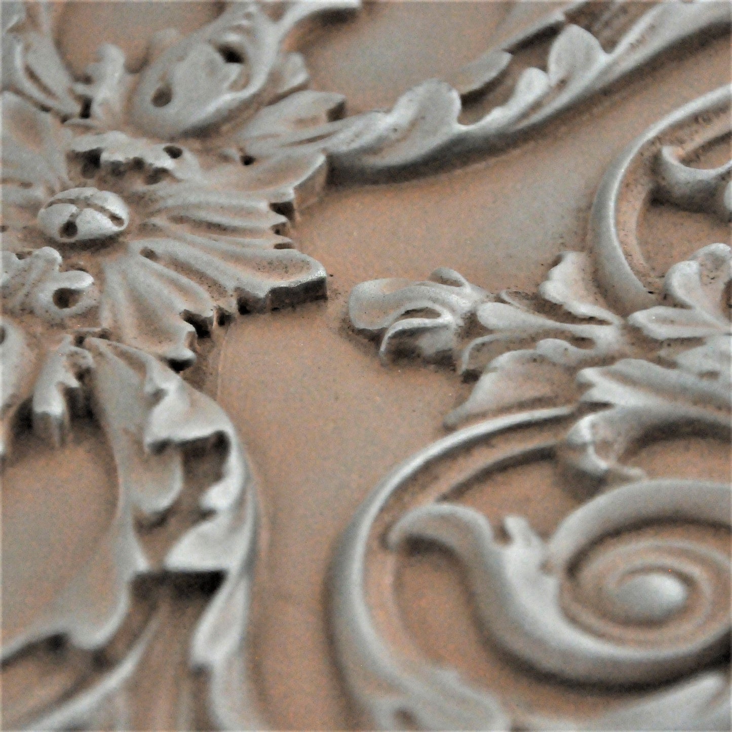 Backsplash Metal Tile Mural for Kitchen and Fireplace Iron Rust Viola 30cm. x 45 cm.