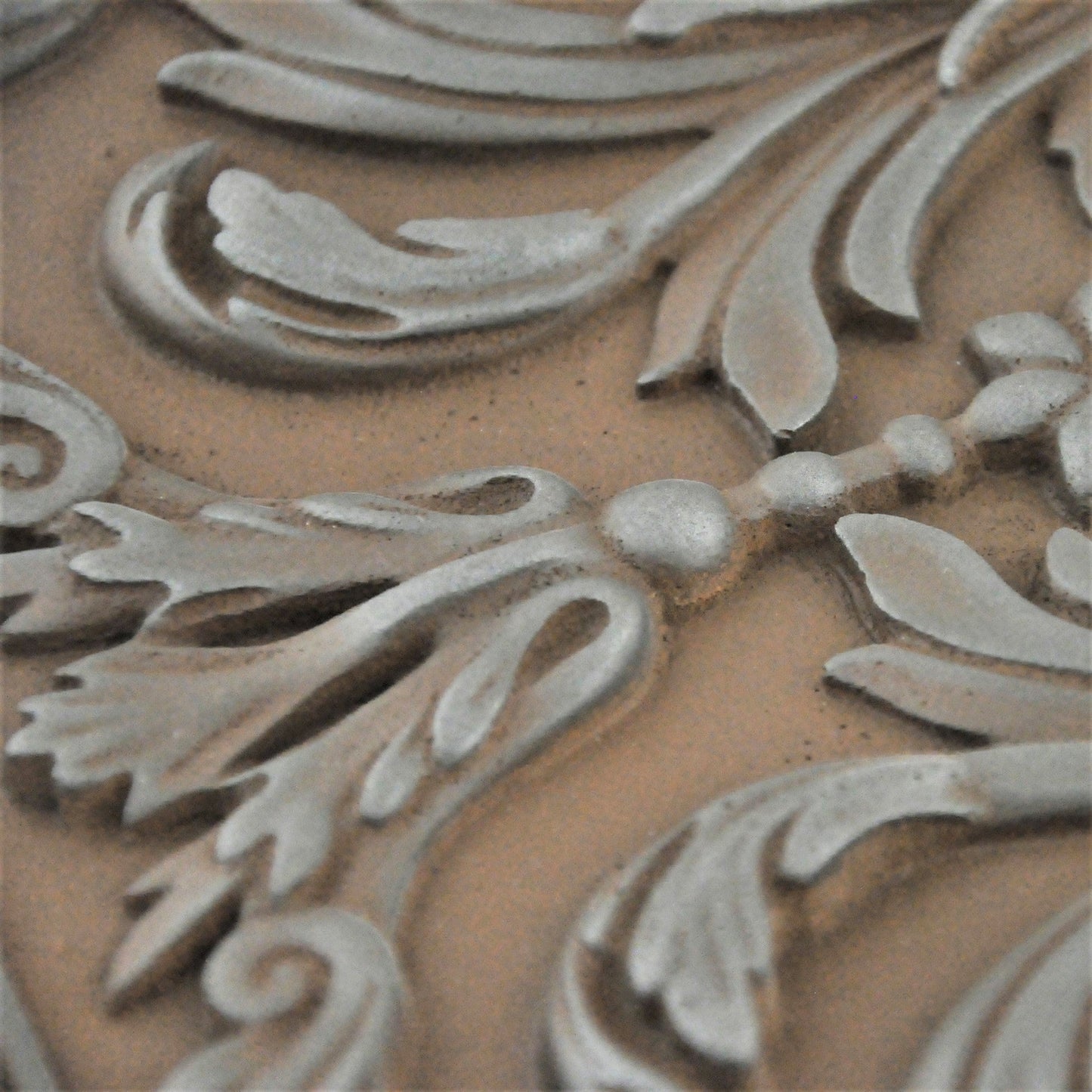 Backsplash Metal Tile Mural for Kitchen and Fireplace Iron Rust Viola 30cm. x 45 cm.