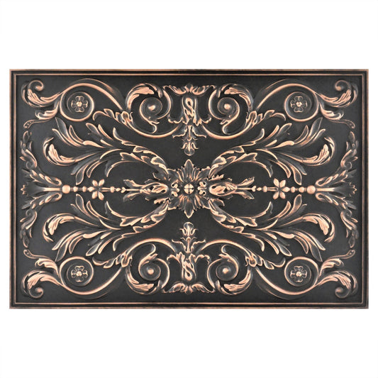 Viola Antique Copper 30 cm. x 45 cm. Handmade Metal Mural and Splashback Tile For Kitchen and Fireplace