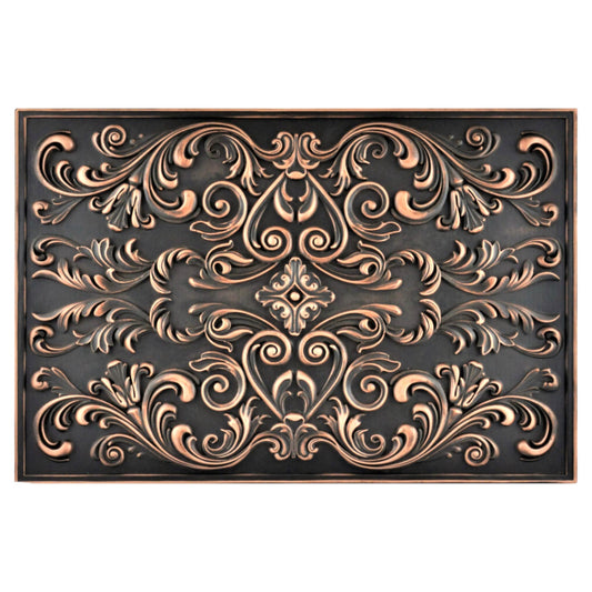 Cypress Antique Copper 38.5 cm. x 58 cm. Handmade Metal Mural and Splashback Tile For Kitchen and Fireplace
