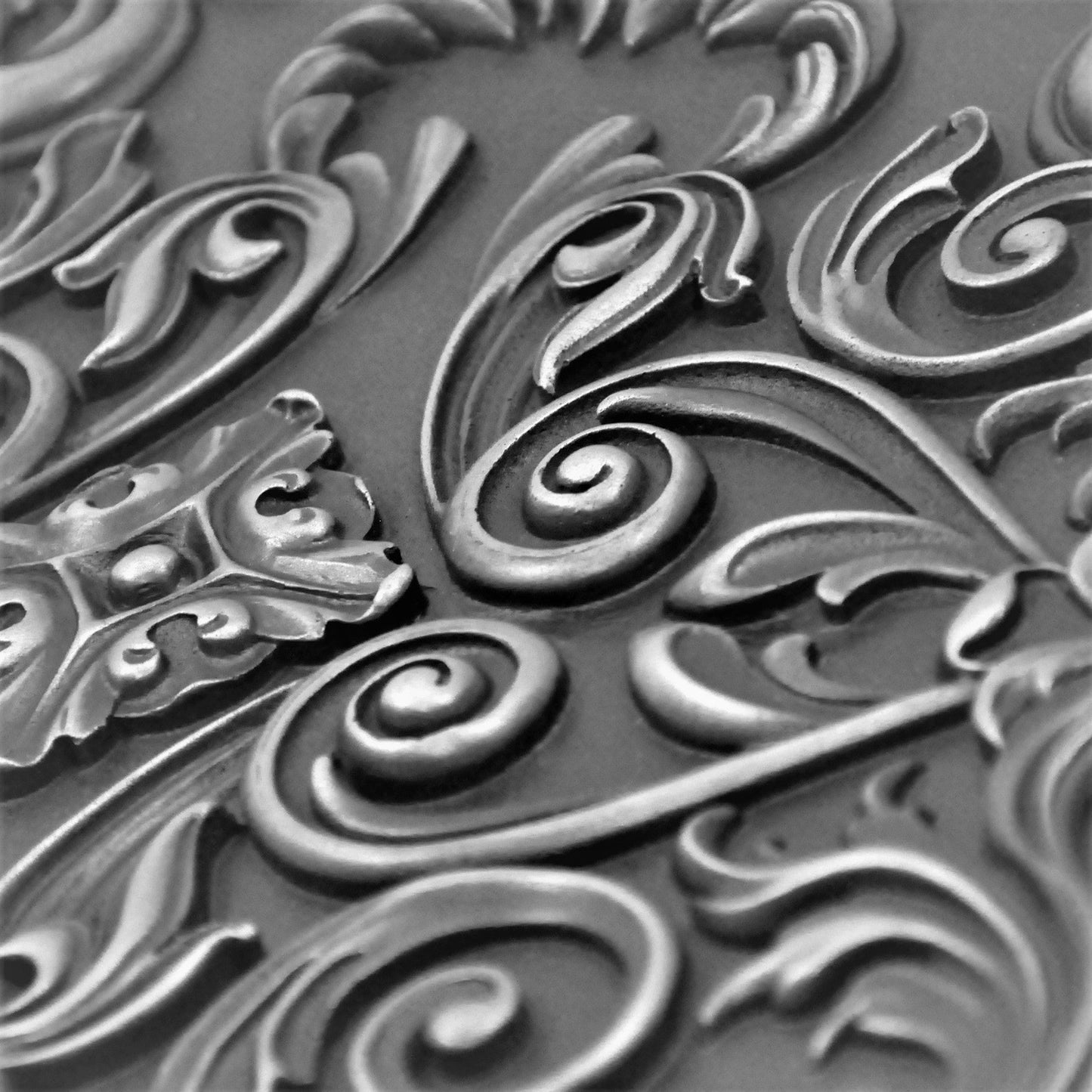Backsplash Metal Tile Mural for Kitchen and Fireplace Wrought Iron Cypress 40cm. x 60cm.